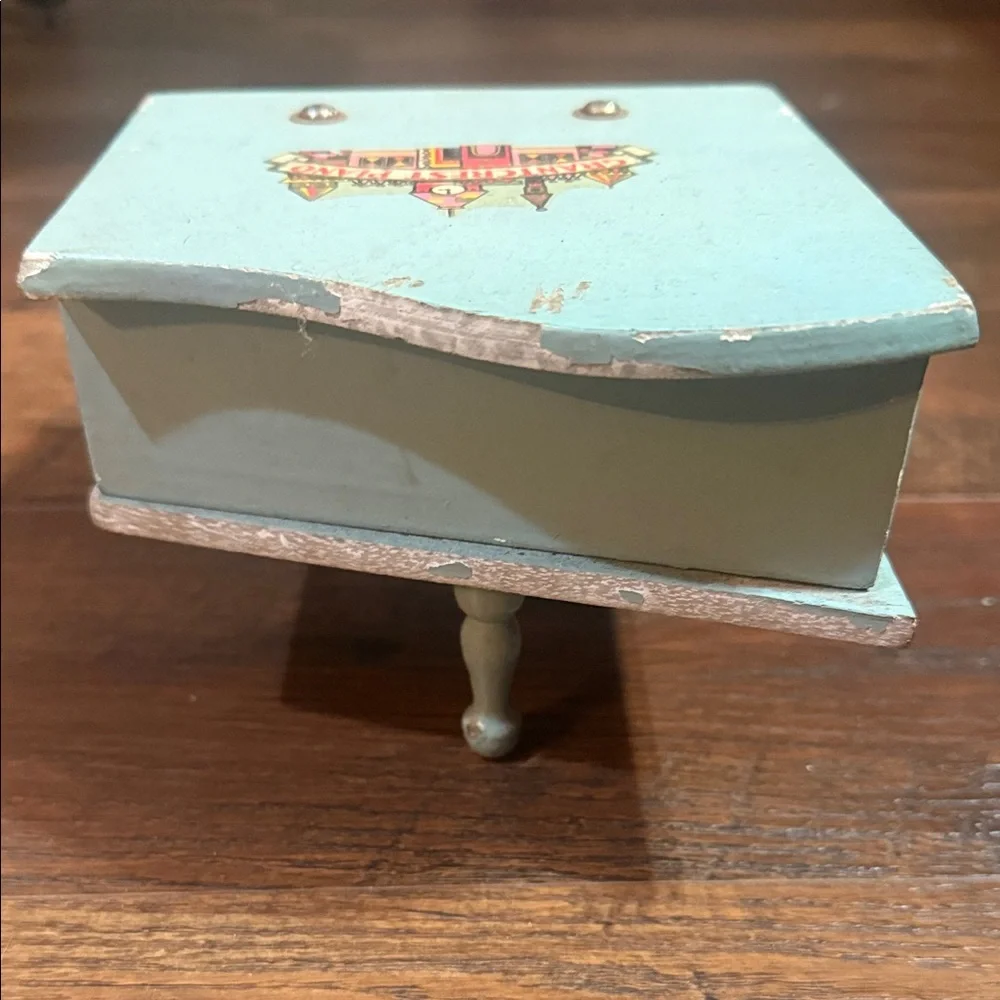 vintage 1950s Grantcrest wooden toy baby grand piano